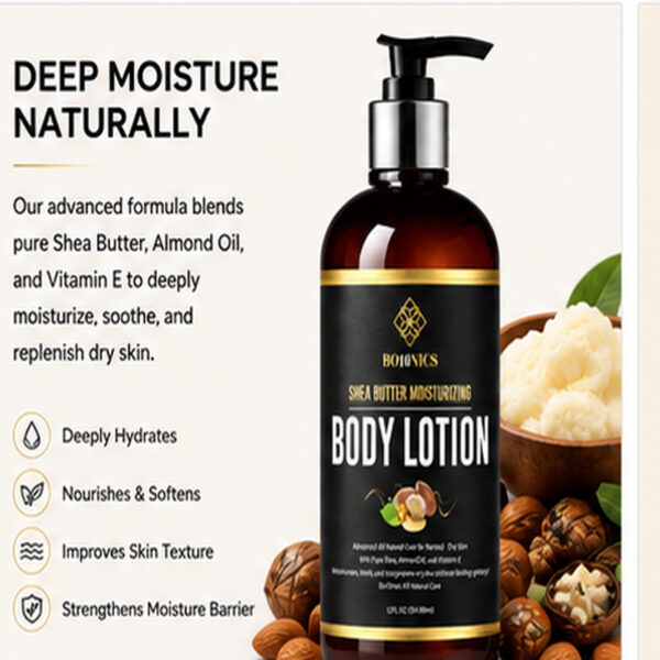 Alternative view of Bo10nics Shea Butter Moisturizing Body Lotion – 12 oz