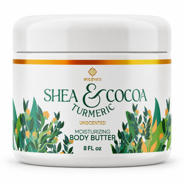 Bo10nics Shea Cocoa Turmeric Body Butter 8 oz