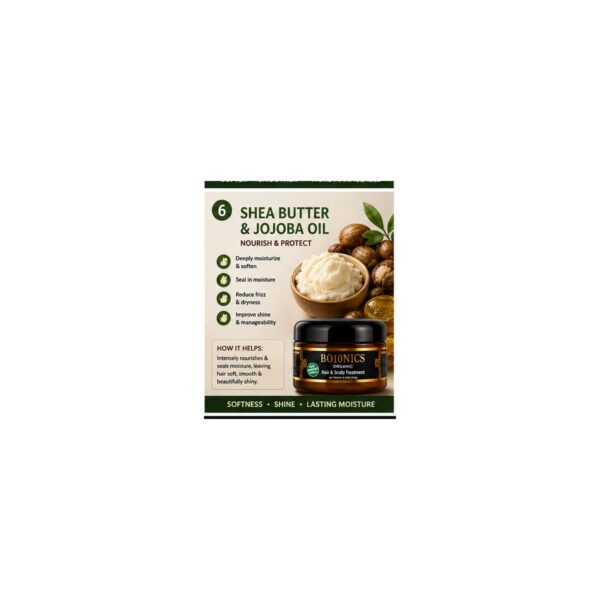 Alternative view of Bo10nics Organic Hair & Scalp Treatment – 8 oz