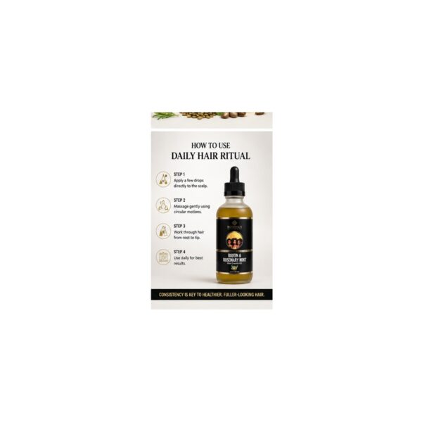 Alternative view of Bo10nics Biotin & Rosemary Mint Hair Growth Oil – 4 oz