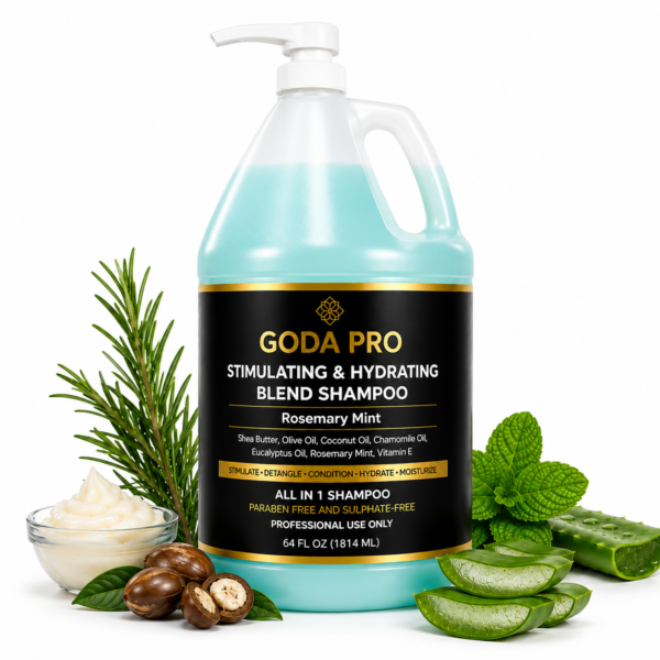 GODA PRO Stimulating & Hydrating Rosemary Mint Shampoo – 64 fl oz