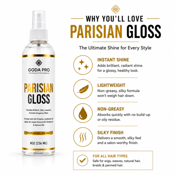 Alternative view of GODA PRO Parisian Hair Gloss – 8 fl oz
