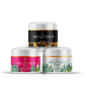 Bo10nics Shea, Cocoa & Tumeric Blend Moisturizing Body Butter - Combo- 8floz
