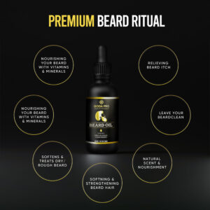 Alternative view of GODA PRO Premium Beard Oil with Vitamins and Batana Oil, 2 oz, Natural Organic Ingredients