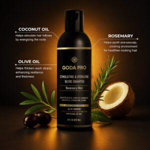 Alternative view of Bo10nics GODA PRO Stimulating & Hydrating Blend Shampoo, Rosemary Mint, All-in-1, Sulfate-Free, 8 Fl Oz