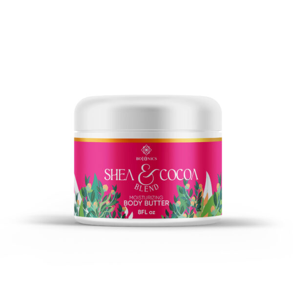 Bo10nics Shea & Cocoa Butter Body Butter – Floral Luxe – 8 oz