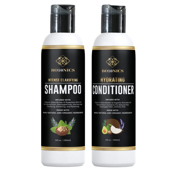 Bo10nics Hydrating Conditioner & Clarifying Shampoo Duo – 2 × 12 oz
