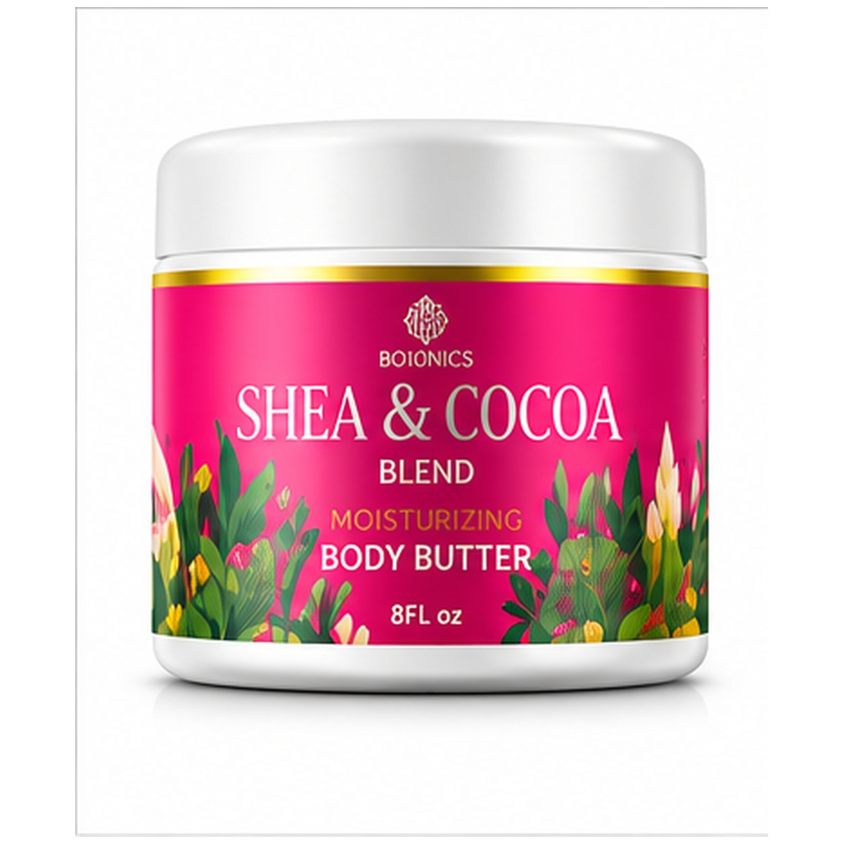 Bo10nics Shea & Cocoa Moisturizing Body Butter – Unscented – 8 oz - Image 5