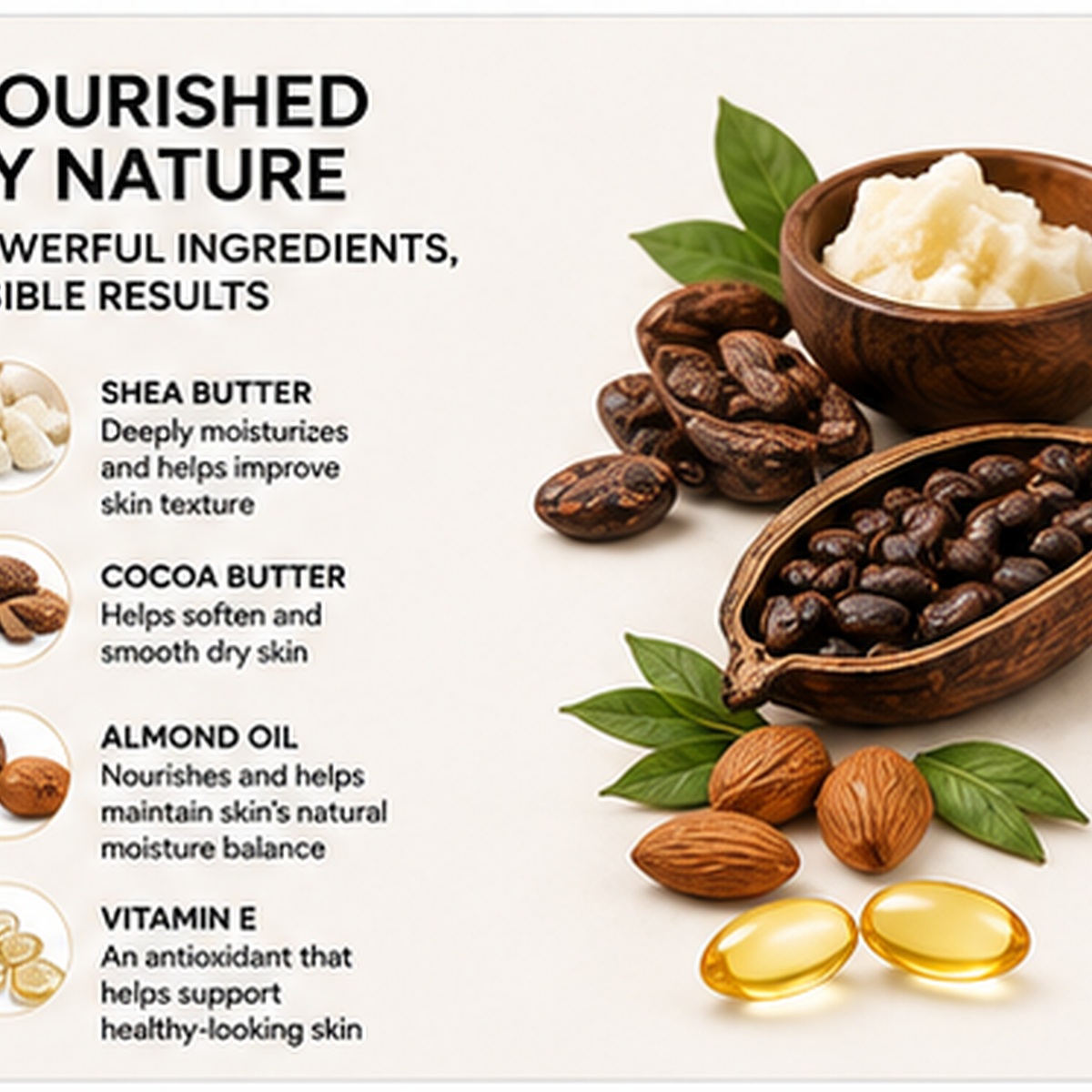 Bo10nics Shea & Cocoa Moisturizing Body Butter– 8 oz For Men - Image 3