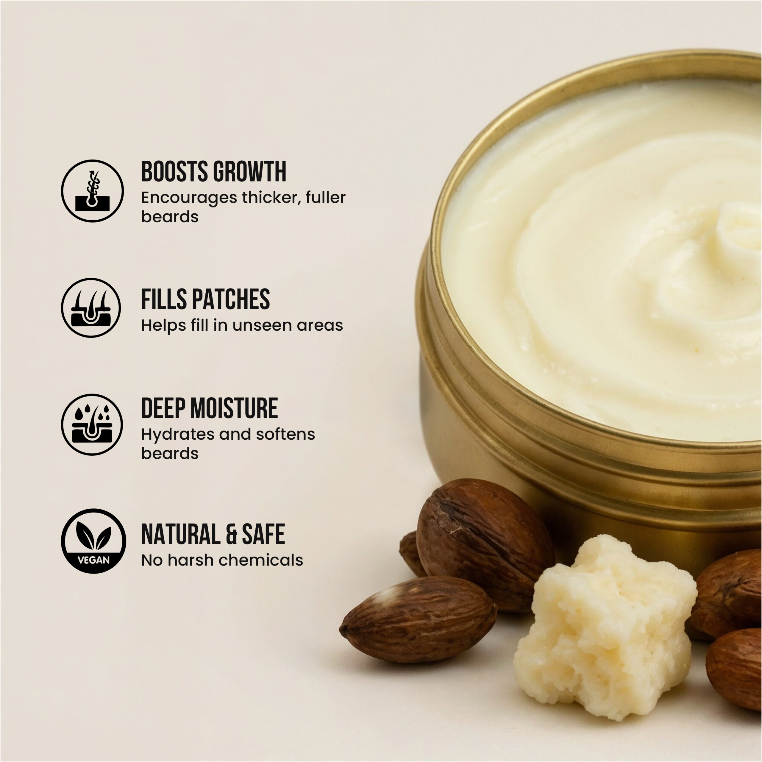 Alternative view of GODA PRO Argan & Batana Beard Butter – 4 oz